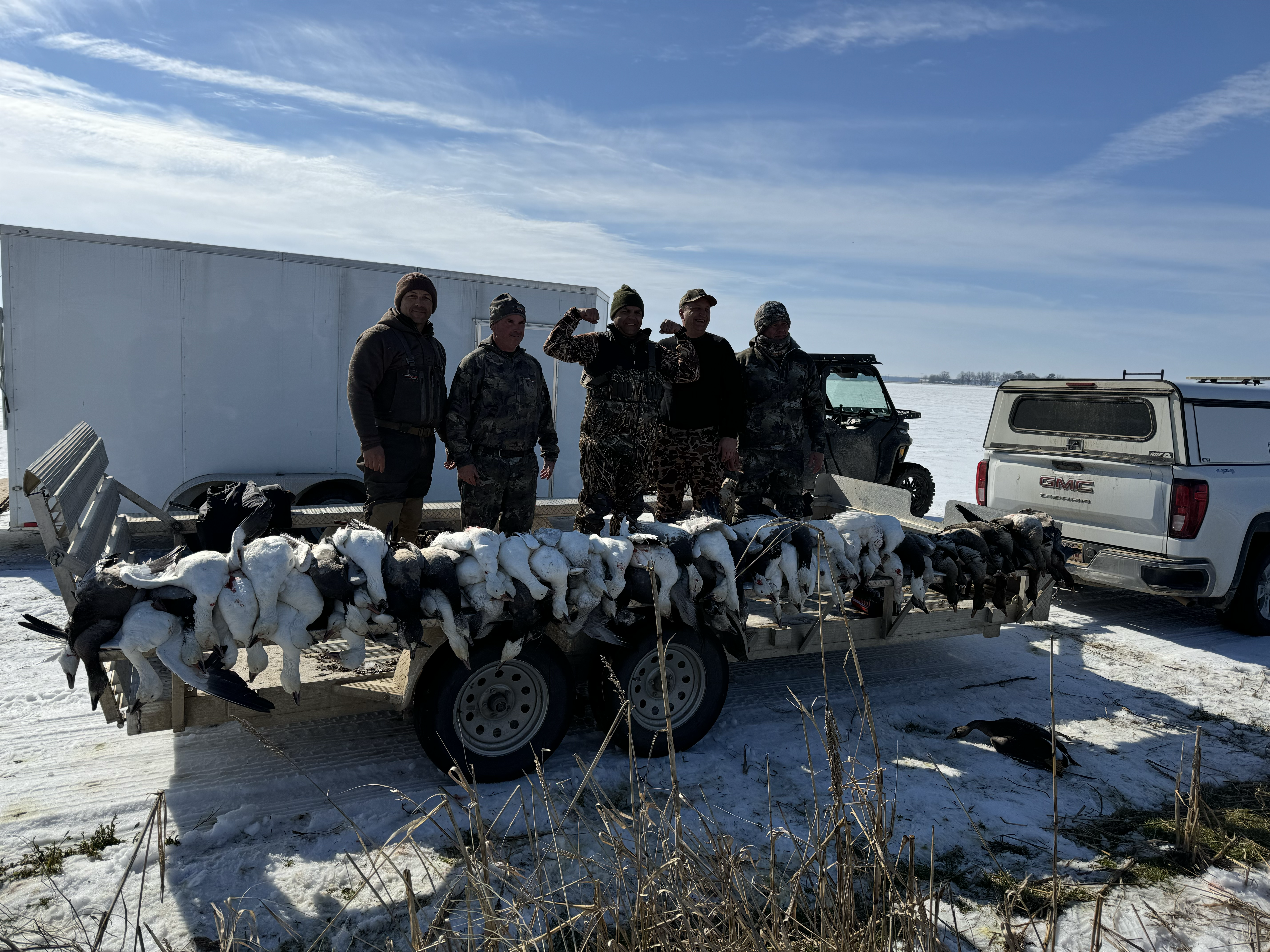 Group Hunt with Geese and Ducks