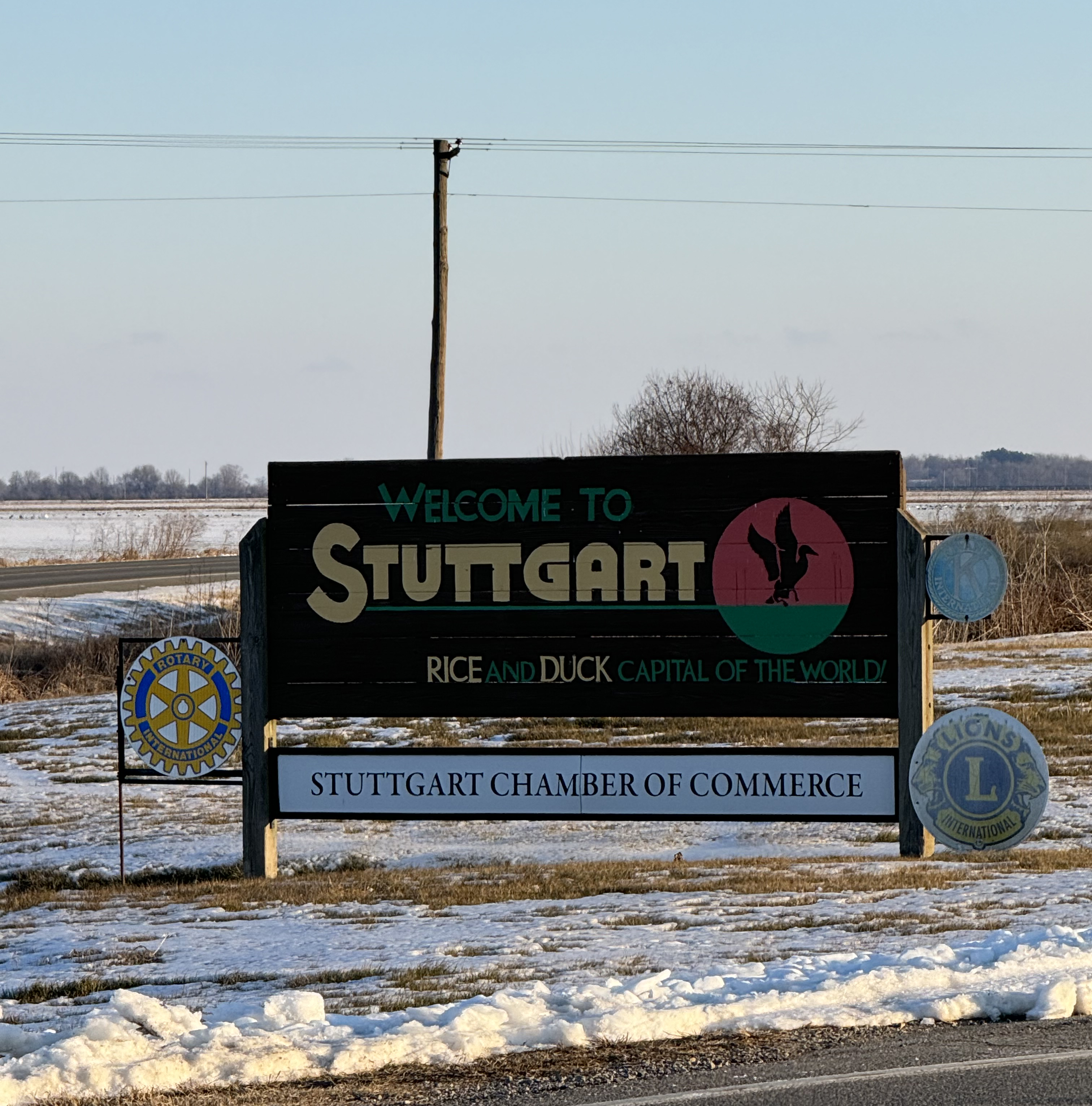 Stuttgart Arkansas Sign
